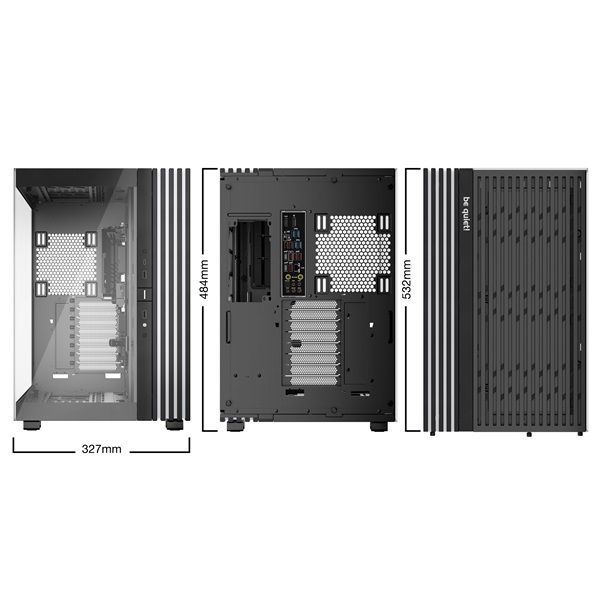 Be Quiet! LIGHT BASE 900 DX fekete (táp nélküli) ablakos ATX ház