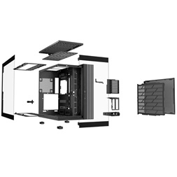 Be Quiet! LIGHT BASE 900 DX fekete (táp nélküli) ablakos ATX ház