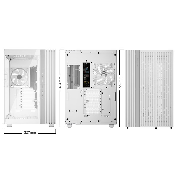 Be Quiet! LIGHT BASE 900 FX fehér (táp nélküli) ablakos ATX ház