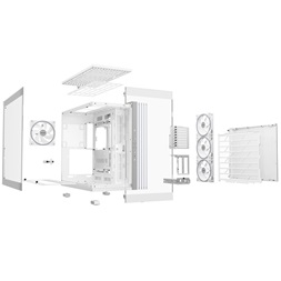 Be Quiet! LIGHT BASE 900 FX fehér (táp nélküli) ablakos ATX ház