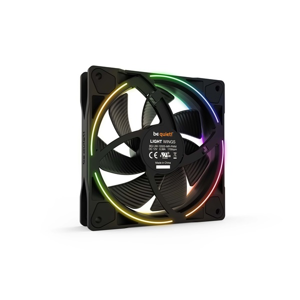 Be Quiet! LIGHT WINGS 3db 120mm PWM ARGB fekete ventilátor