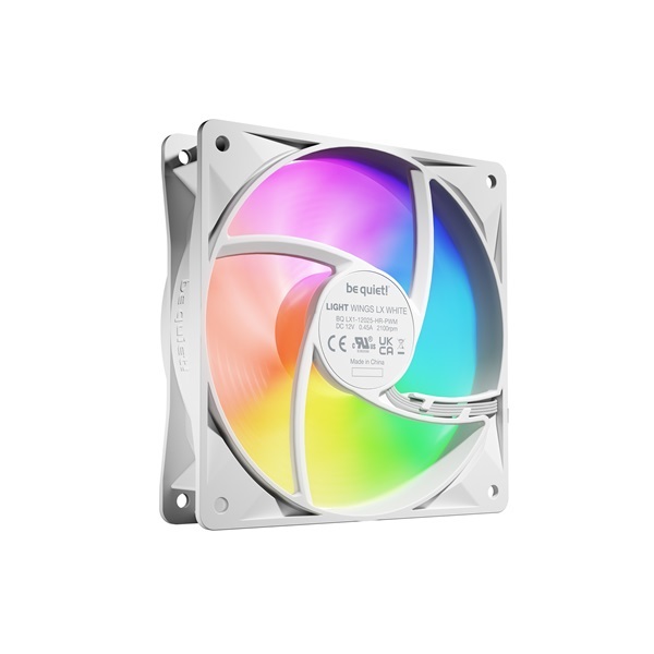 Be Quiet! LIGHT WINGS 3db 120mm PWM RGB fehér ventilátor