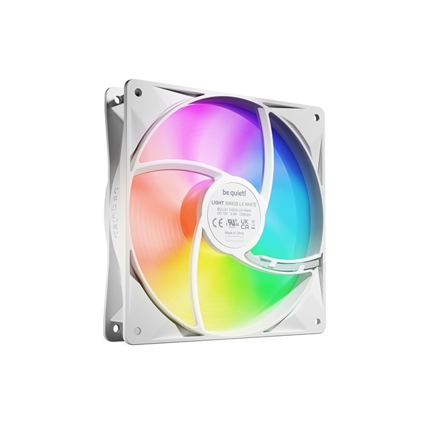 Be Quiet! LIGHT WINGS 3db 140mm PWM RGB fehér ventilátor
