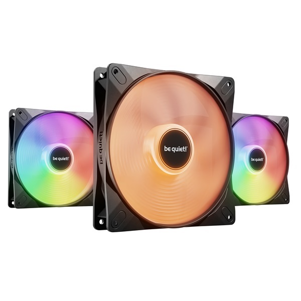 Be Quiet! LIGHT WINGS 3db 140mm PWM RGB fekete ventilátor