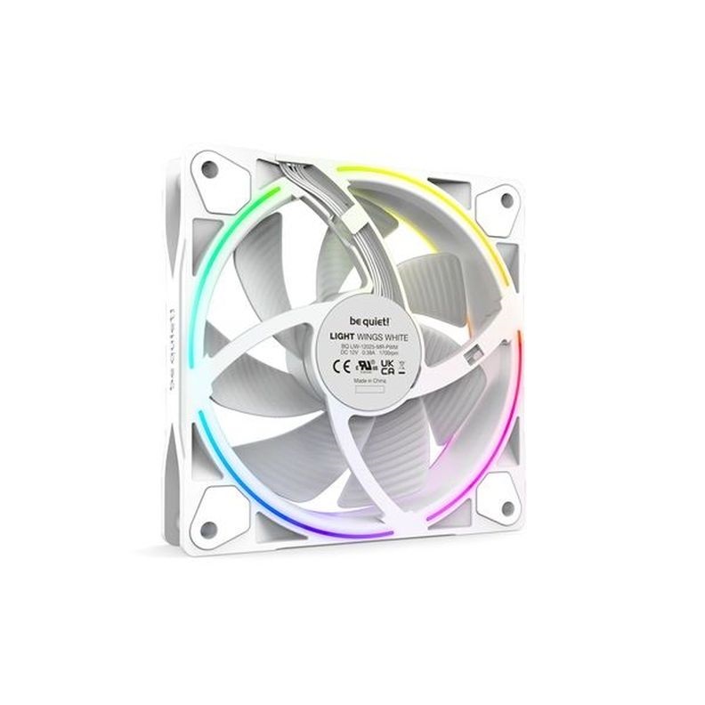 Be Quiet! LIGHT WINGS WHITE PWM Triple Pack (RGB, 1700rpm, 20,6dB) 120mm fehér ventilátor