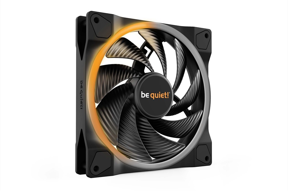 Be Quiet! LIGHT WINGS nagy sebességű 140mm PWM ARGB fekete ventilátor