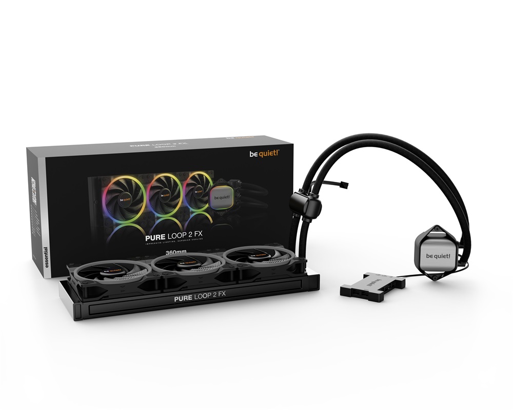 Be Quiet! PURE LOOP 2 FX 360mm 3x120mm ARGB vízhűtéses processzor hűtő