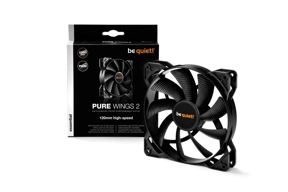 Be Quiet! PURE WINGS 2 120mm PWM fekete ventilátor