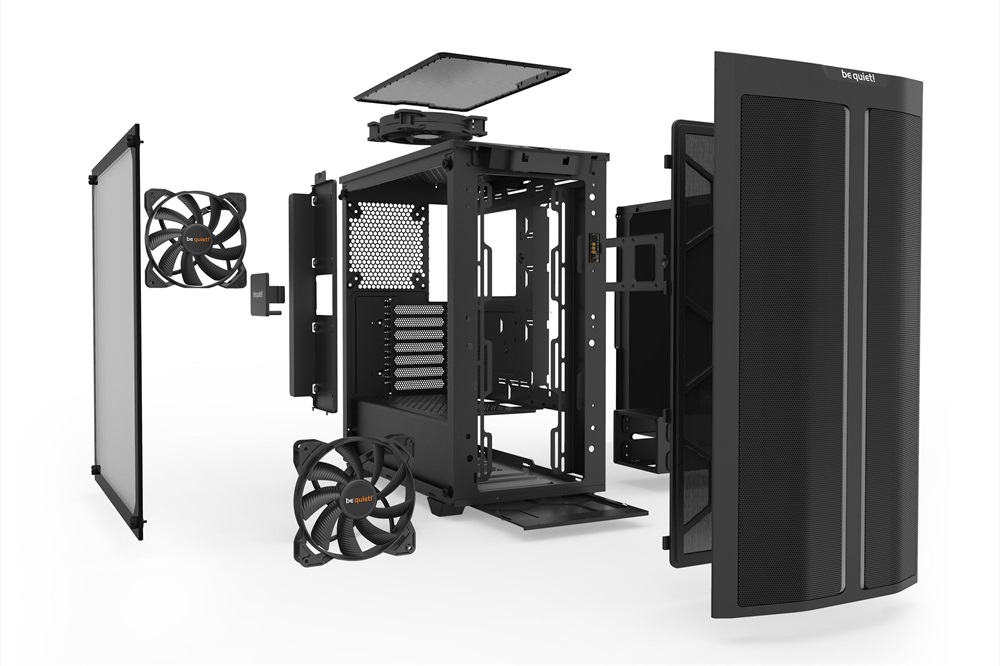 Be Quiet! Pure Base 500DX fekete (táp nélküli) ablakos ATX ház