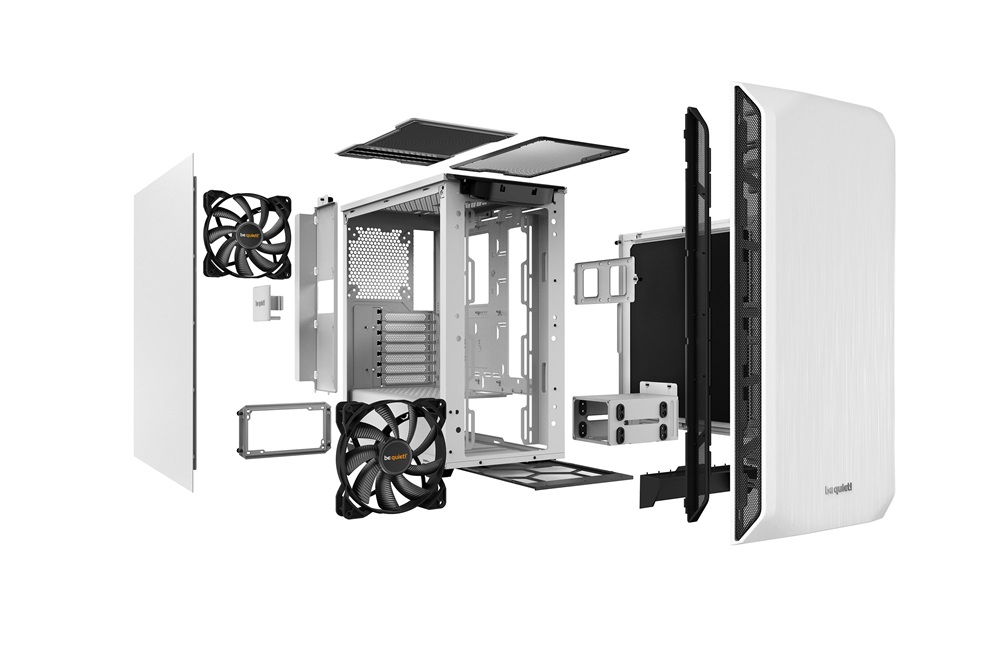 Be Quiet! Pure Base 500 fehér (táp nélküli) ATX ház