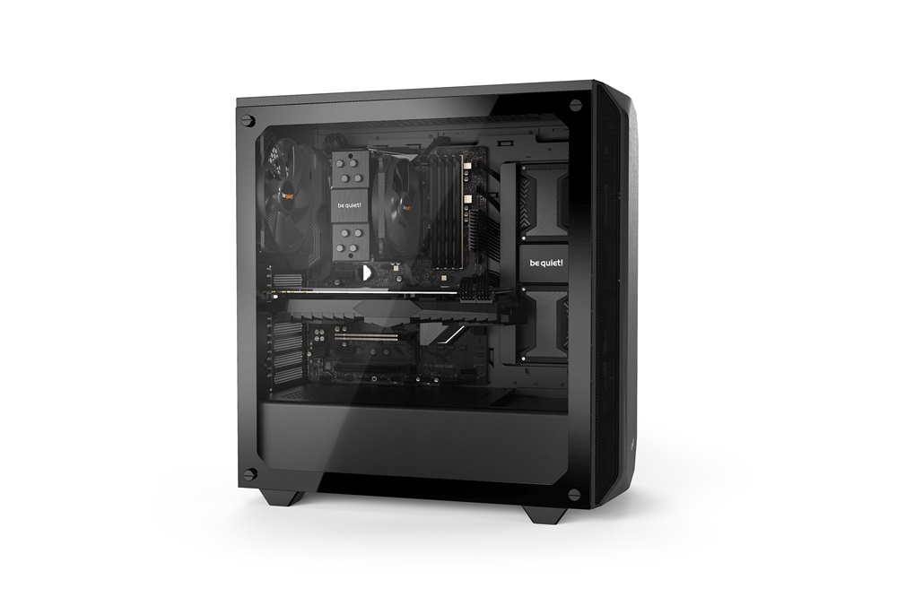 Be Quiet! Pure Base 500 fekete (táp nélküli) ablakos ATX ház