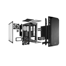 Be Quiet! Pure Base 500 fekete (táp nélküli) ablakos ATX ház