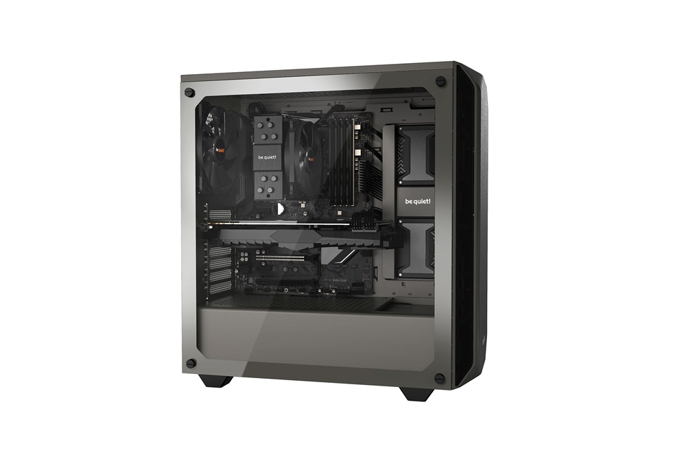 Be Quiet! Pure Base 500 szürke (táp nélküli) ablakos ATX ház