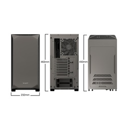 Be Quiet! Pure Base 500 szürke (táp nélküli) ablakos ATX ház