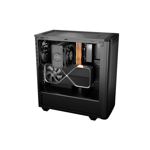 Be Quiet! Pure Base 501 Airflow fekete (táp nélküli) ablakos ATX ház
