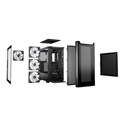 Be Quiet! Pure Base 501 LX fekete (táp nélküli) ablakos ATX ház