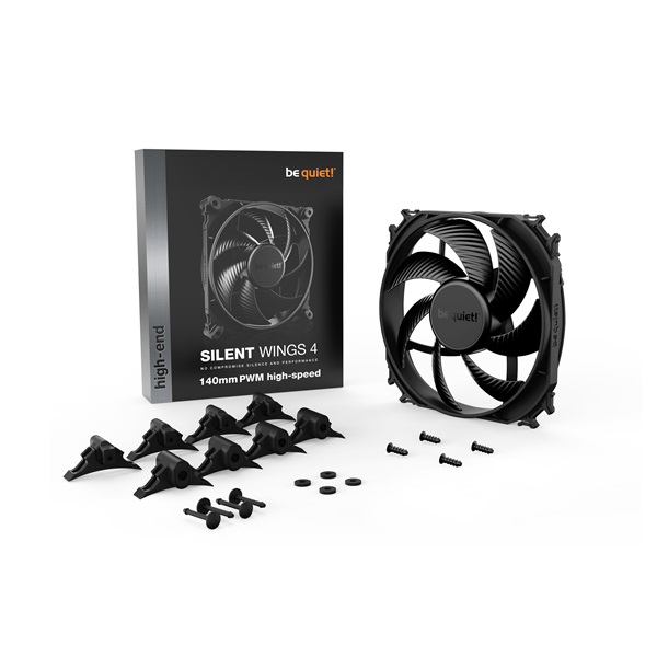 Be Quiet! SILENT WINGS 4 140mm PWM fekete ventilátor