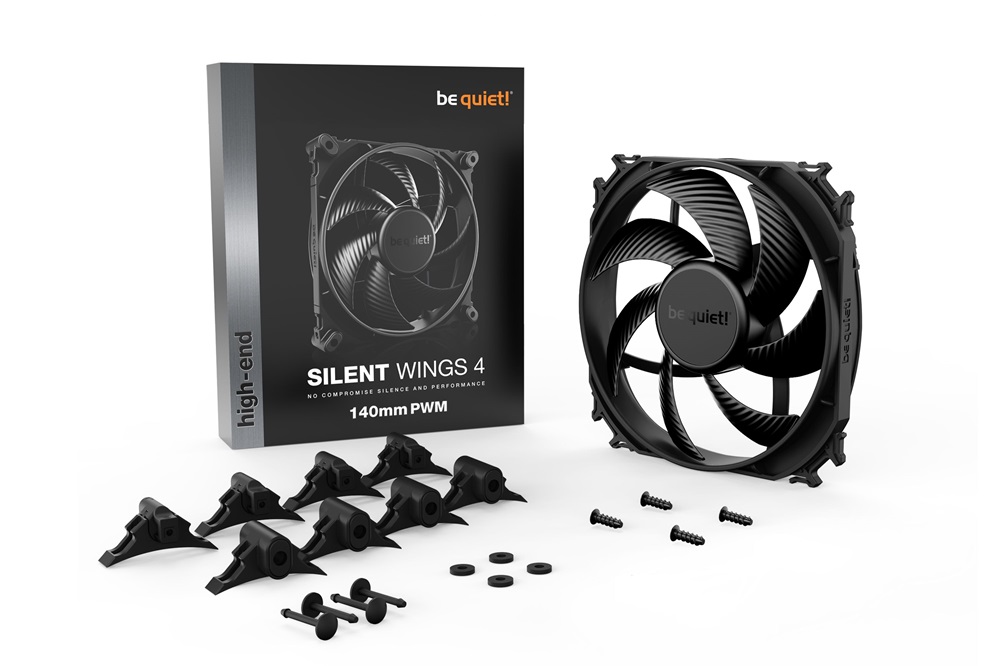 Be Quiet! SILENT WINGS 4 140mm PWM fekete ventilátor