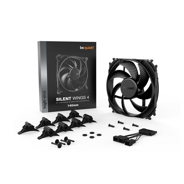Be Quiet! SILENT WINGS 4 140mm fekete ventilátor