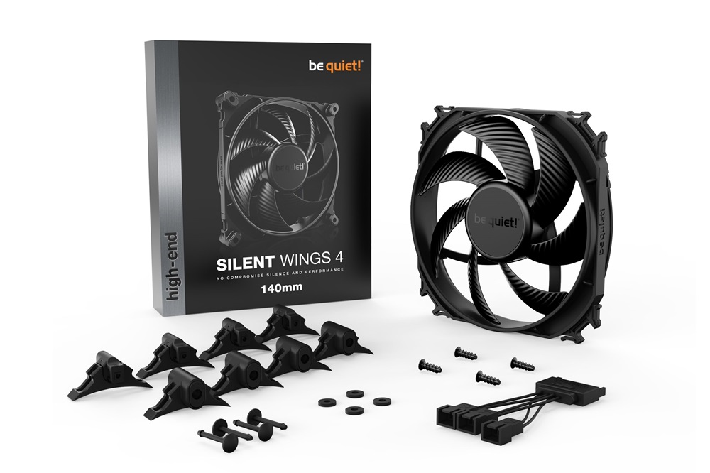 Be Quiet! SILENT WINGS 4 140mm fekete ventilátor
