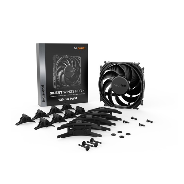 Be Quiet! SILENT WINGS PRO 4 120mm PWM fekete ventilátor