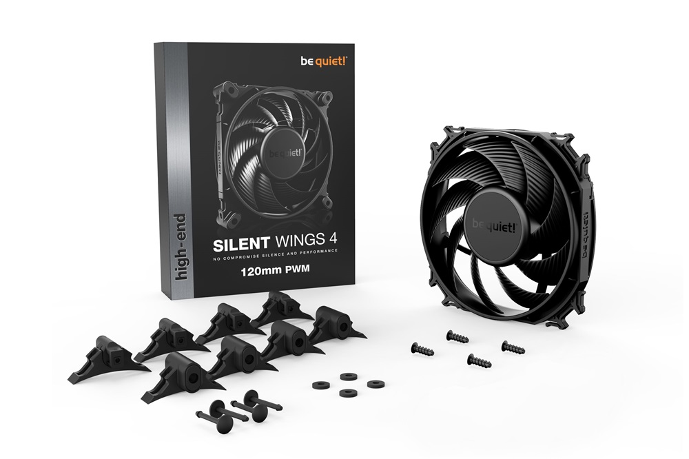 Be Quiet! SILEN WINGS 4 120mm PWM fekete ventilátor