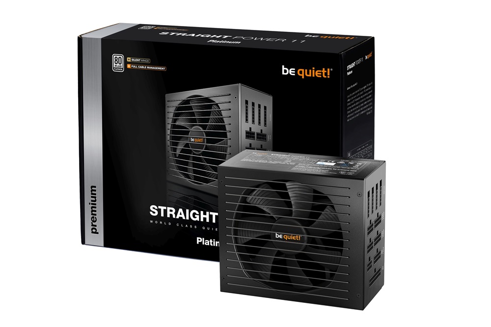 Be Quiet! STRAIGHT POWER 11 850W 80+ Platinum ventillátorral dobozos tápegység