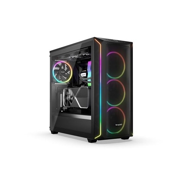 Be Quiet! Shadow Base 800 FX Black (ATX, edzett üveg oldallap) fekete számítógépház