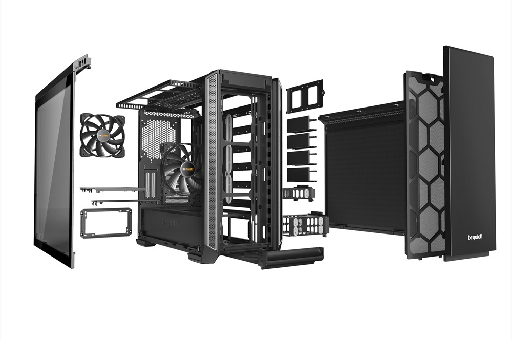 Be Quiet! Silent Base 601 fekete/ezüst (táp nélküli) ablakos ATX ház