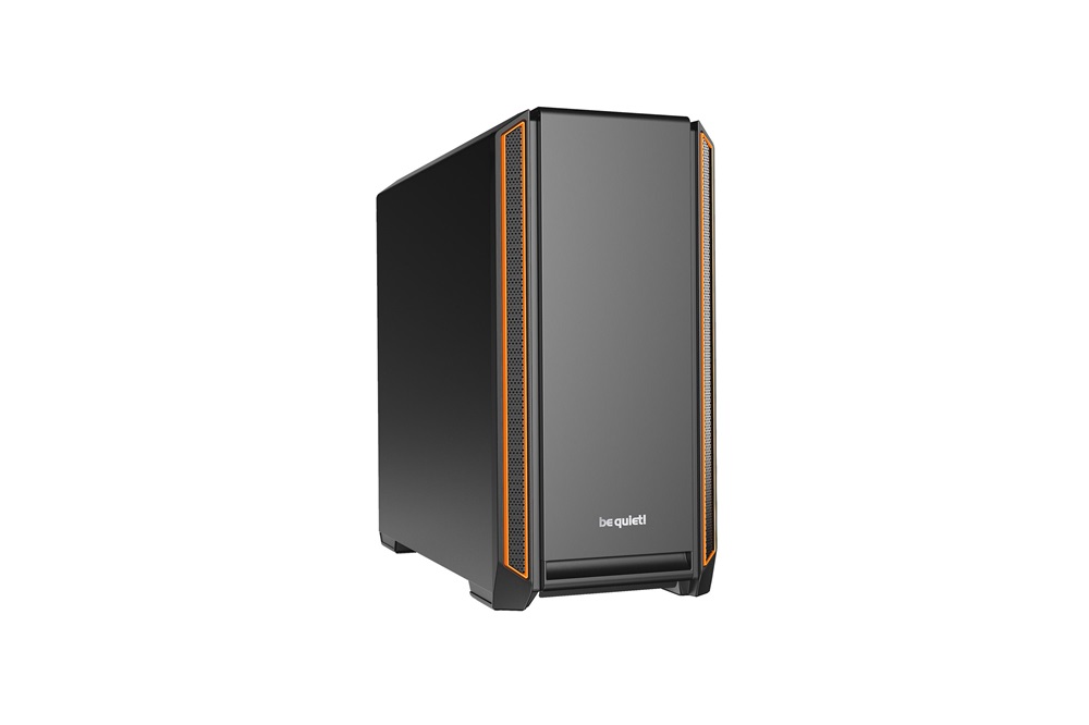 Be Quiet! Silent Base 601 fekete/narancssárga (táp nélküli) ATX ház