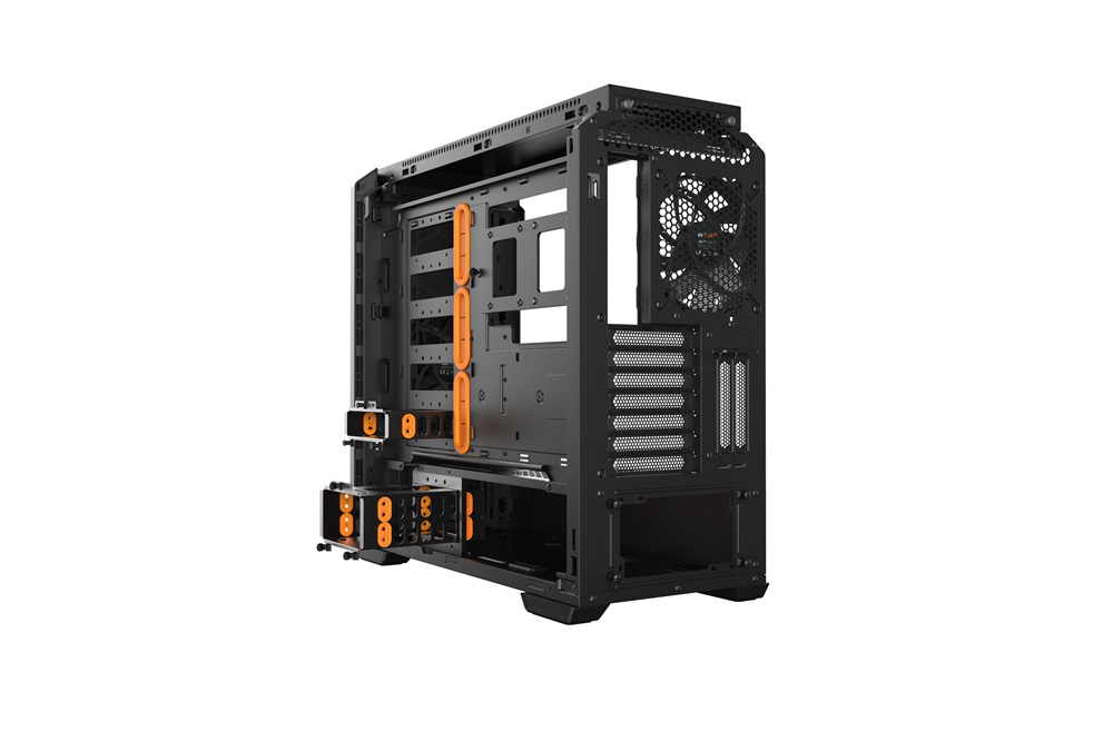Be Quiet! Silent Base 601 fekete/narancssárga (táp nélküli) ATX ház