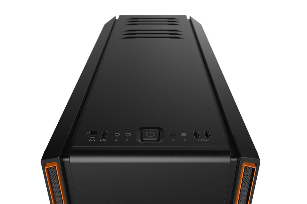 Be Quiet! Silent Base 601 fekete/narancssárga (táp nélküli) ATX ház