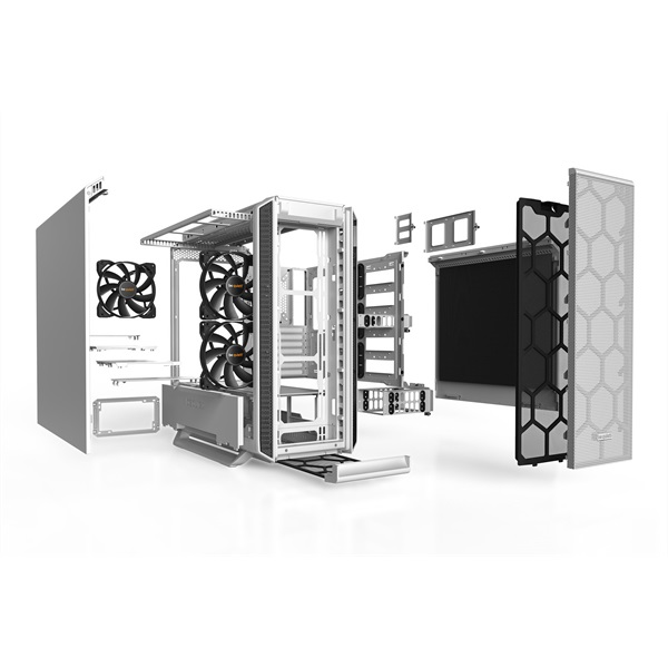 Be Quiet! Silent Base 802 fehér (táp nélküli) ATX ház