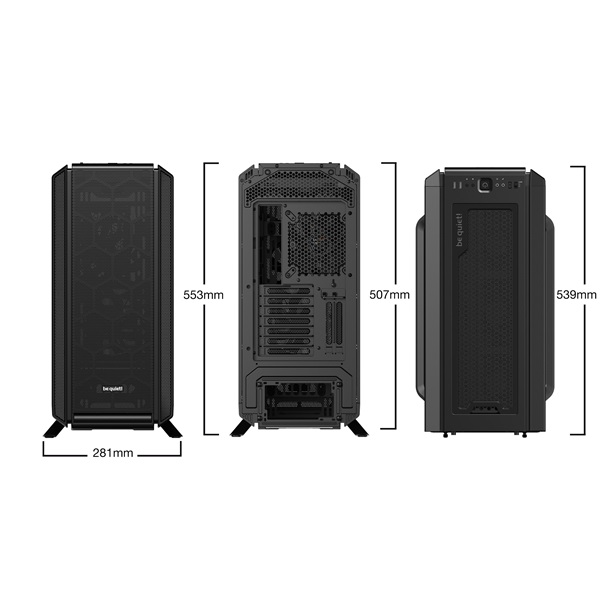 Be Quiet! Silent Base 802 fekete (táp nélküli) ATX ház