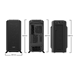 Be Quiet! Silent Base 802 fekete (táp nélküli) ATX ház