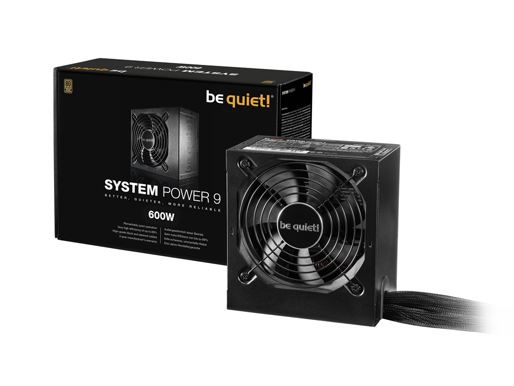 Be Quiet! System Power 9 600W ATX tápegység