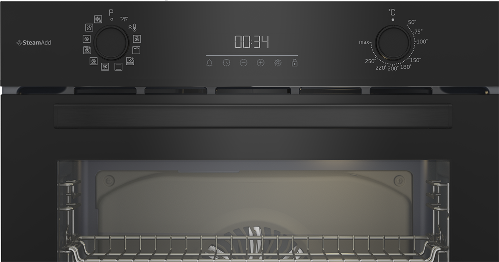 Beko BBIS17300BCS fekete, beépíthető, sütőtér: 72L, légkeverés, sütő