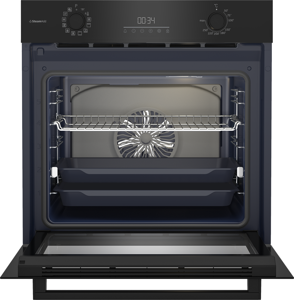 Beko BBIS17300BCS fekete, beépíthető, sütőtér: 72L, légkeverés, sütő