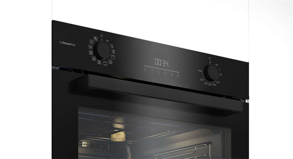 Beko BBIS17300BCS fekete, beépíthető, sütőtér: 72L, légkeverés, sütő