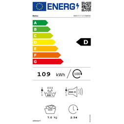 Beko BM3T37239WBB fehér, 7 kg, hőszivattyús, szárítógép