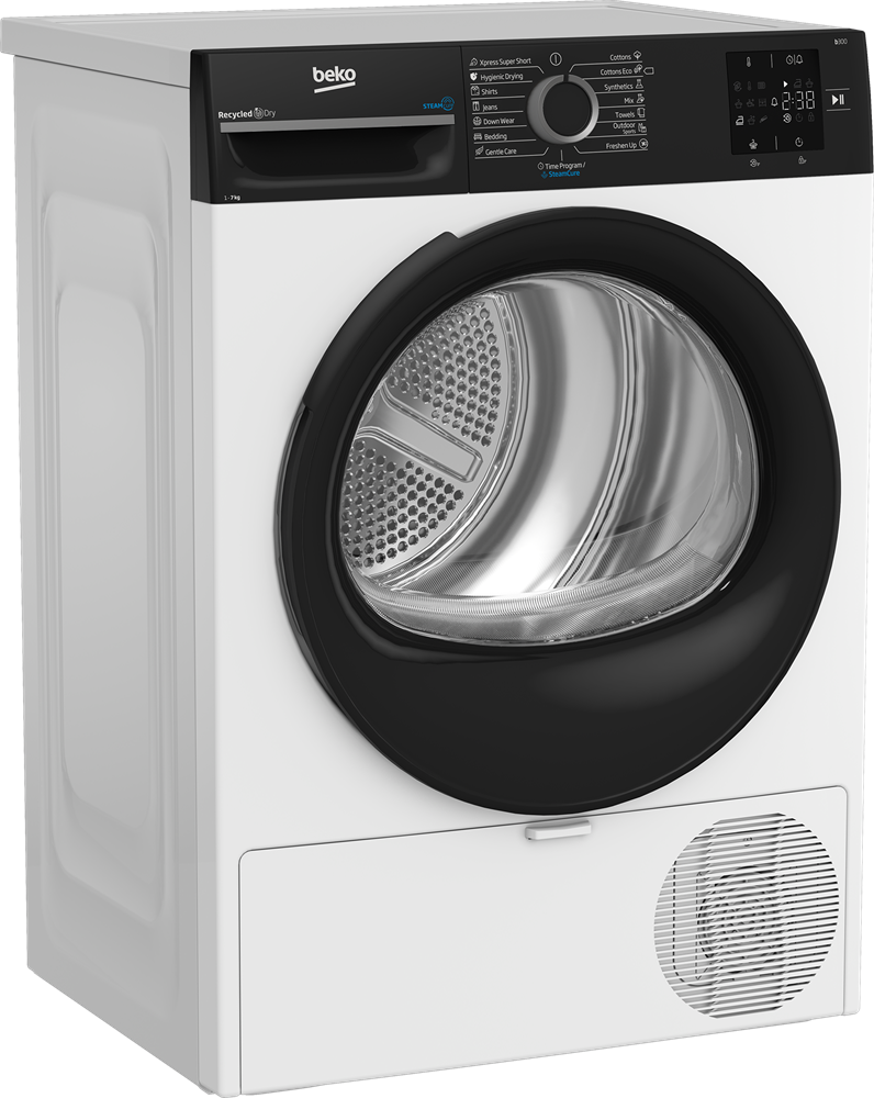 Beko BM3T37239WBB fehér, 7 kg, hőszivattyús, szárítógép