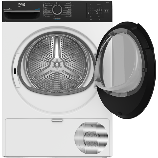 Beko BM3T37239WBB fehér, 7 kg, hőszivattyús, szárítógép