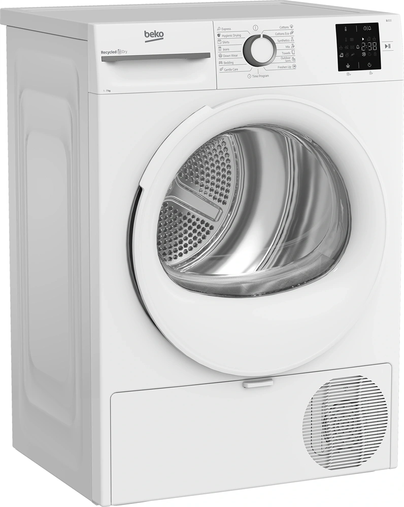 Beko BM3T372E0W fehér, hőszivattyús, 7kg,  szárítógép