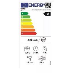 Beko BM3WFSU38213WPBB elöltöltős mosógép