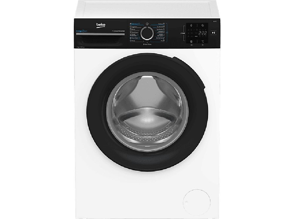 Beko BM3WFSU39413WPBB fehér, elöltöltős, max.1400ford., 9 kg, mosógép