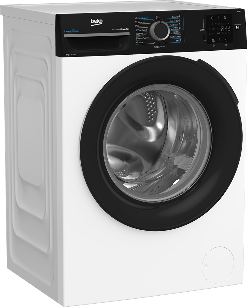 Beko BM3WFSU39413WPBB fehér, elöltöltős, max.1400ford., 9 kg, mosógép (Újszerű)