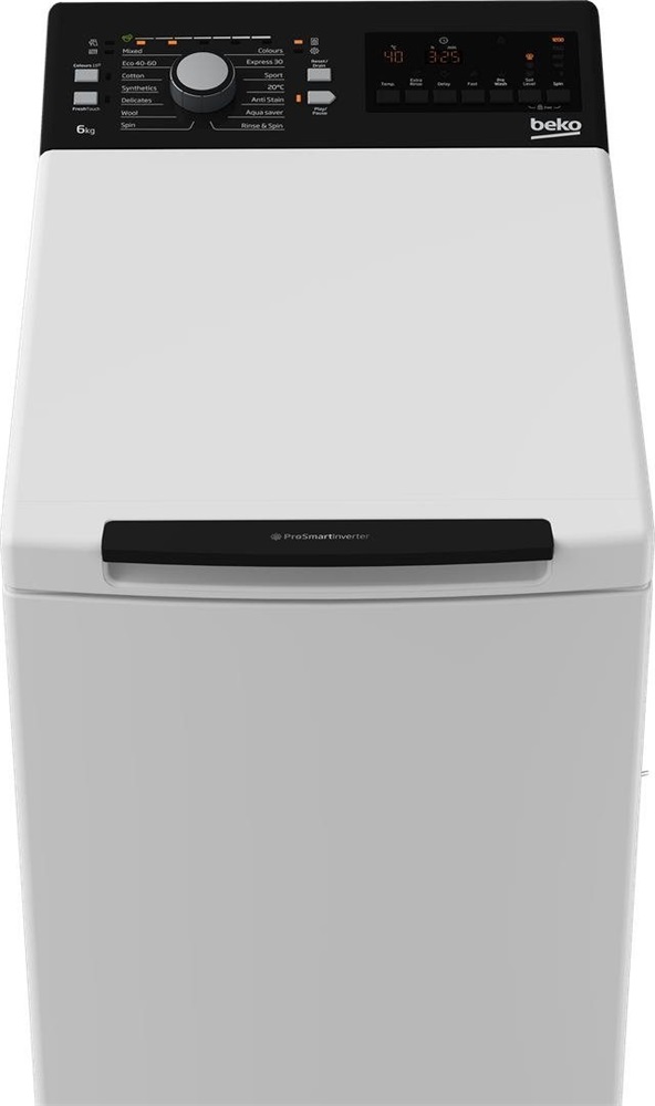 Beko BTL1WFP10622 fehér, felültöltős, max.1200ford., 6 kg, mosógép