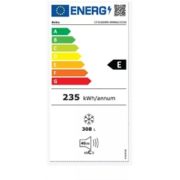Beko CF316EWN fehér, Fagyasztó:308L, fagyasztóláda (Újszerű)