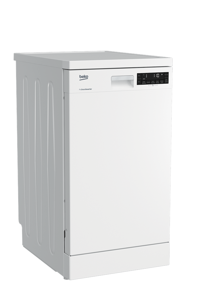 Beko DFS28021W fehér, programok száma: 8, keskeny szabadonálló, 10 terítékes mosogatógép (Újszerű)
