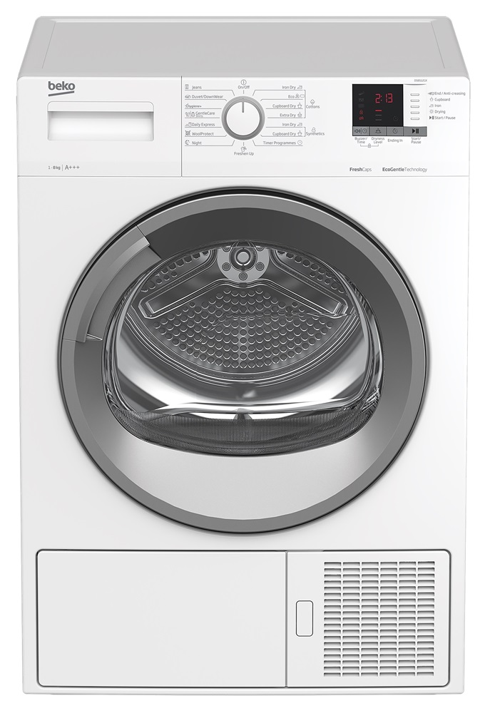 Beko DS8512GX fehér, 8 kg, hőszivattyús, szárítógép